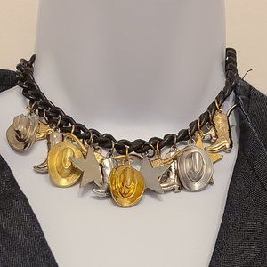 Choker-Style Charm Necklace